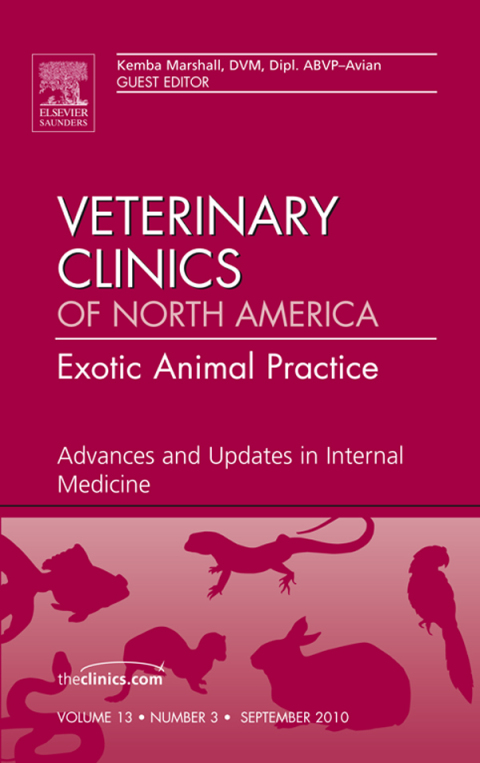 Cover image for book Advances and Updates in Internal Medicine, An Issue of Veterinary Clinics: Exotic Animal Practice