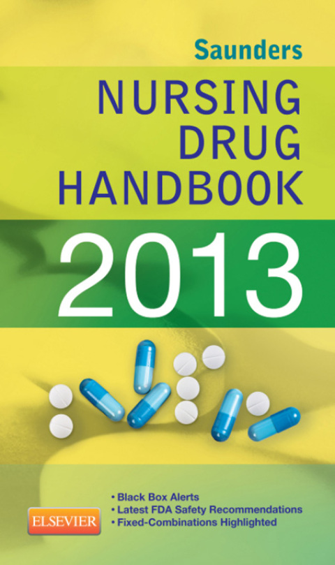 Cover image for book Saunders Nursing Drug Handbook 2013