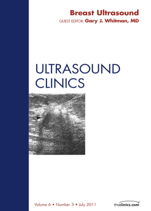 Cover image for book Breast Ultrasound, An Issue of Ultrasound Clinics