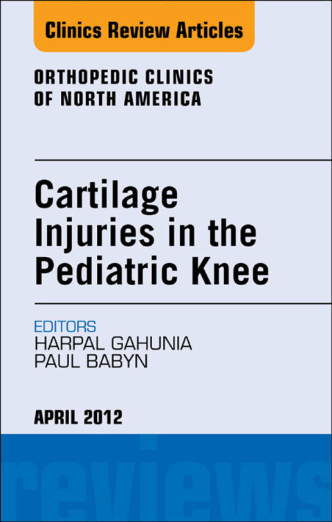 Cover image for book Cartilage Injuries in the Pediatric Knee, An Issue of Orthopedic Clinics