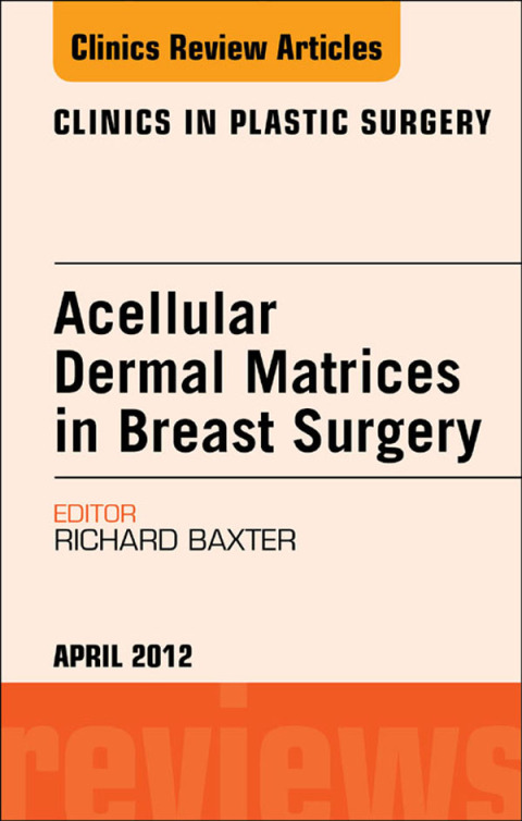 Cover image for book Acellular Dermal Matrices in Breast Surgery, An Issue of Clinics in Plastic Surgery
