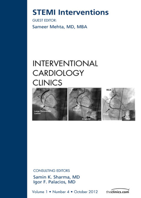 Cover image for book STEMI Interventions, An issue of Interventional Cardiology Clinics