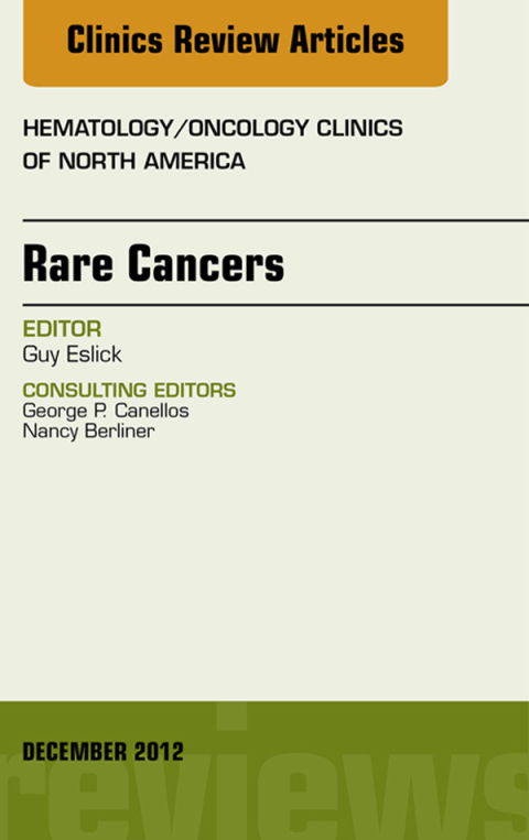 Cover image for book Rare Cancers, An Issue of Hematology/Oncology Clinics of North America