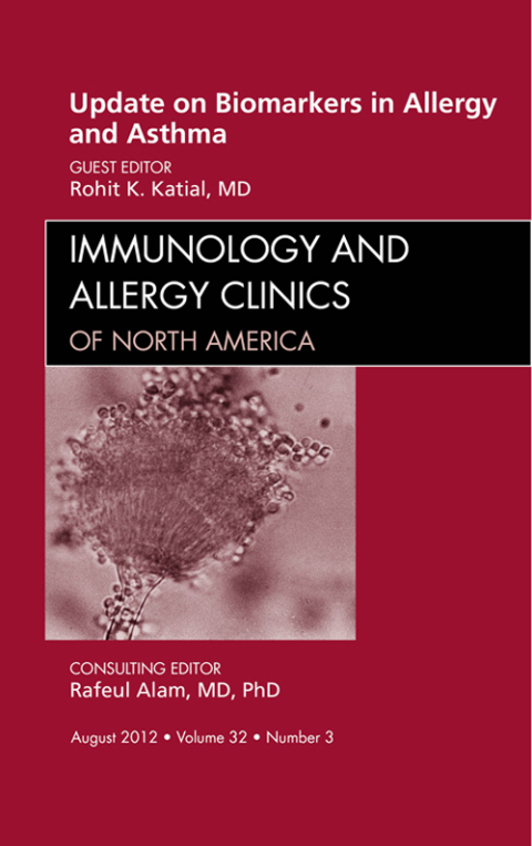 Cover image for book Update on Biomarkers in Allergy and Asthma, An Issue of Immunology and Allergy Clinics
