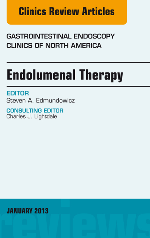 Cover image for book Endolumenal Therapy, An Issue of Gastrointestinal Endoscopy Clinics