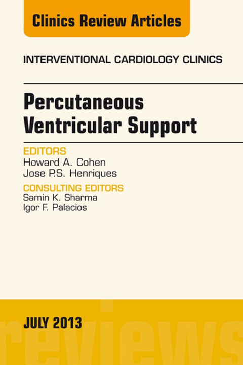 Cover image for book Percutaneous Ventricular Support, An issue of Interventional Cardiology Clinics