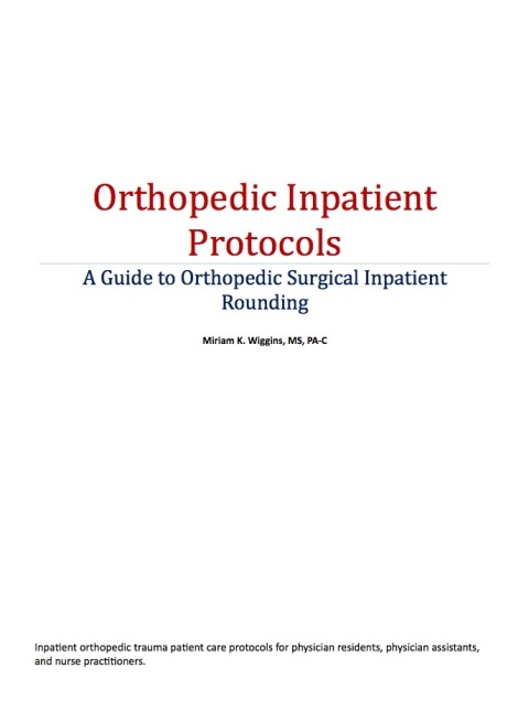 Cover image for book Orthopedic Inpatient Protocols