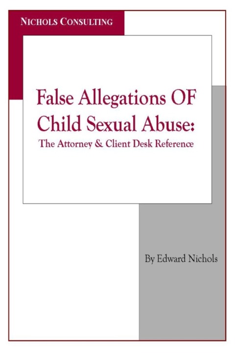 Cover image for book False Allegations Of Child Sexual Abuse