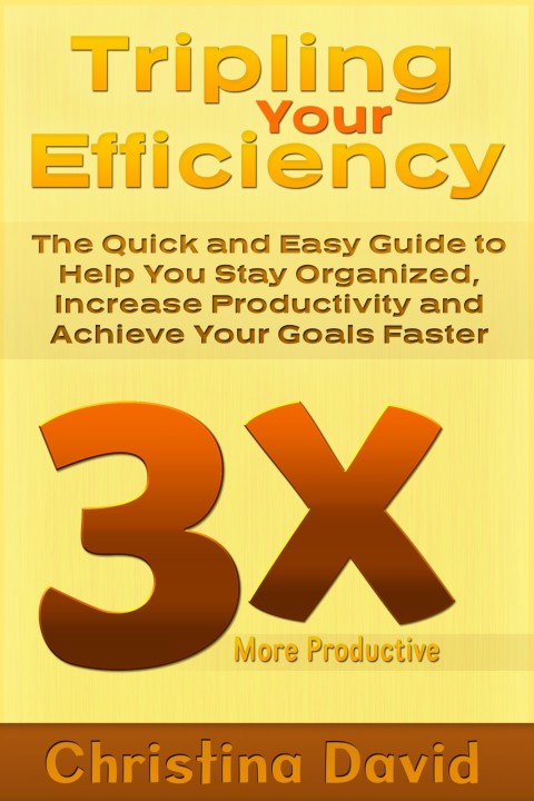 Cover image for book Tripling Your Efficiency: The Quick and Easy Guide to Help You Stay Organized, Increase Productivity and Achieve Your Goals Faster