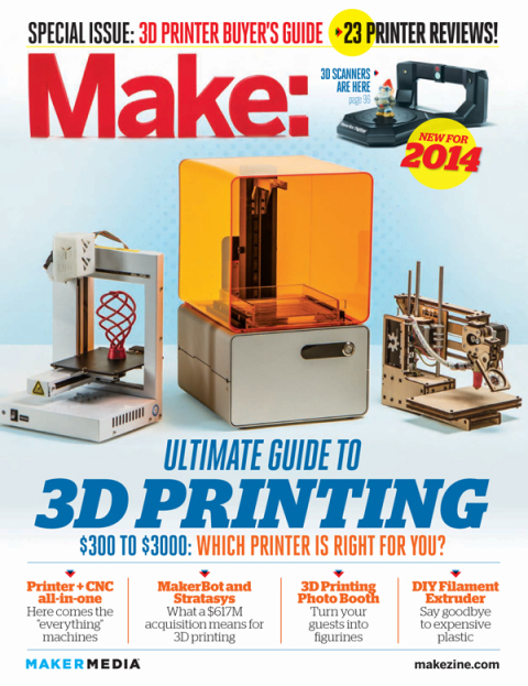 Cover image for book Make: Ultimate Guide to 3D Printing 2014