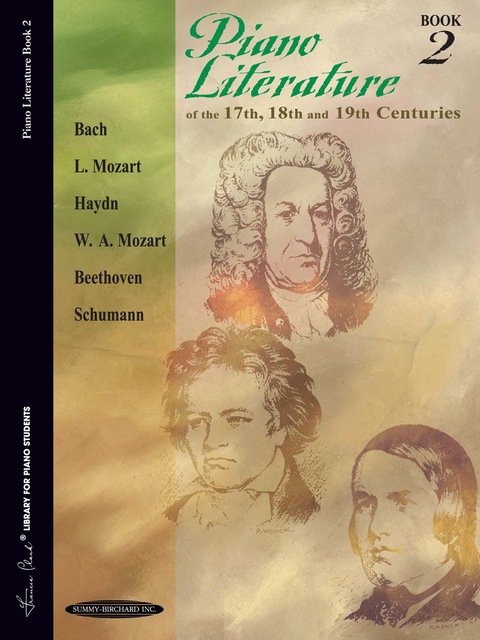 Cover image for book Piano Literature of the 17th, 18th and 19th Centuries, Book 2