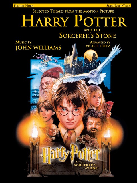 Cover image for book "Harry Potter and the Sorcerer's Stone™" -- Selected Themes from the Motion Picture (Solo, Duet, Trio): For French Horn
