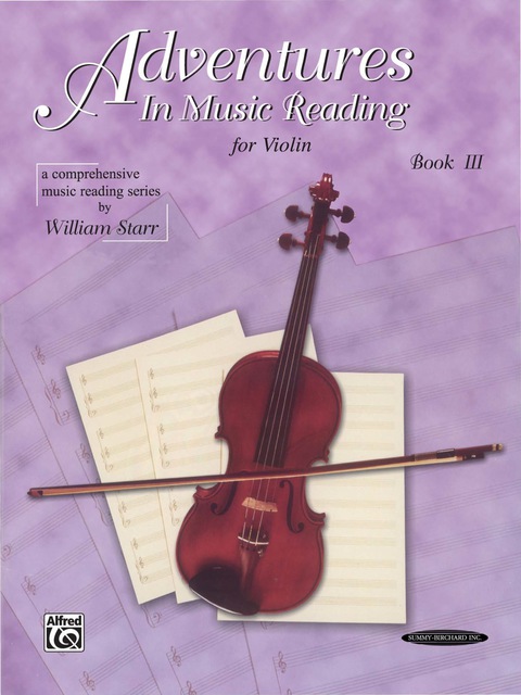 Cover image for book Adventures in Music Reading for Violin
