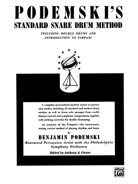 Cover image for book Podemski's Standard Snare Drum Method: Including Double Drums and Introduction to Timpani