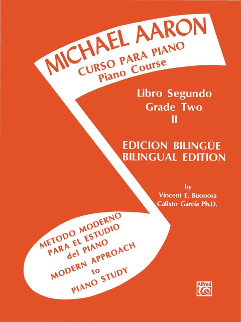 Cover image for book Michael Aaron Piano Course: Spanish & English Edition (Curso Para Piano), Book 2