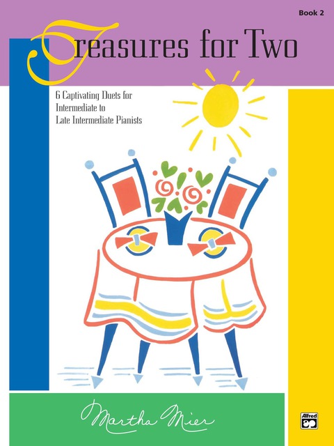 Cover image for book Treasures for Two, Book 2: Intermediate to Late Intermediate Piano Duets