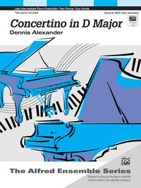 Cover image: Concertino in D Major: Late Intermediate Piano Duet 1st edition 9780739015759