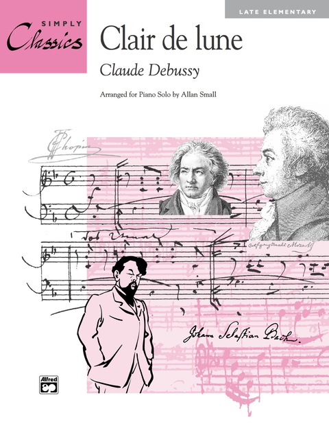 Cover image for book Clair de lune (from "Suite Bergamasque"): Late Elementary Piano Solo