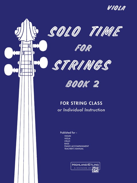 Cover image for book Solo Time for Strings, Book 2: Viola