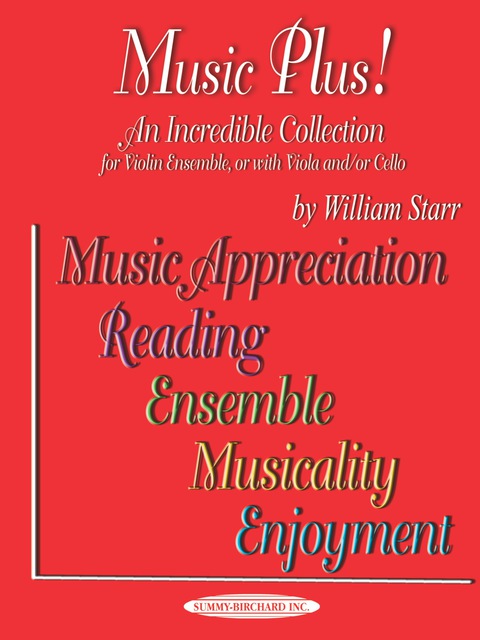 Cover image for book Music Plus! An Incredible Collection: For Violin Ensemble, or with Viola and/or Cello