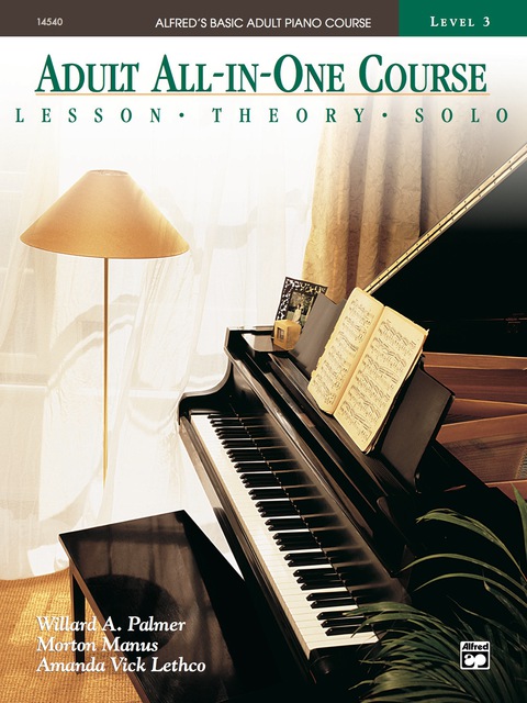 Cover image for book Alfred's Basic Adult All-in-One Course, Book 3: Learn How to Play Piano with Lessons, Theory, and Solos