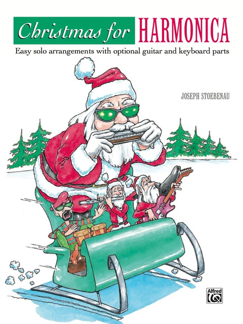 Cover image for book Christmas for Harmonica: Easy solo arrangements with optional guitar and keyboard parts