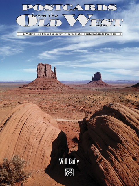 Cover image for book Postcards from the Old West: For Early Intermediate to Intermediate Piano