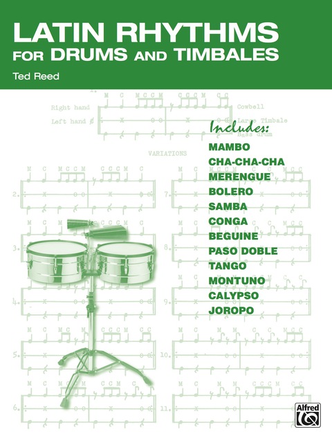 Cover image for book Latin Rhythms for Drums and Timbales: The Drummer's Workbook for Latin Grooves on Drumset and Timbales