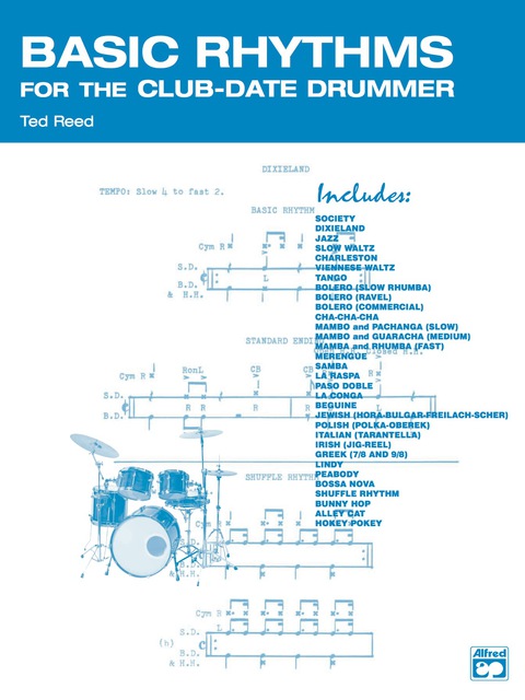 Cover image for book Basic Rhythms for the Club-Date Drummer: Drum Set Rhythms for a Variety of Danceable Music Styles