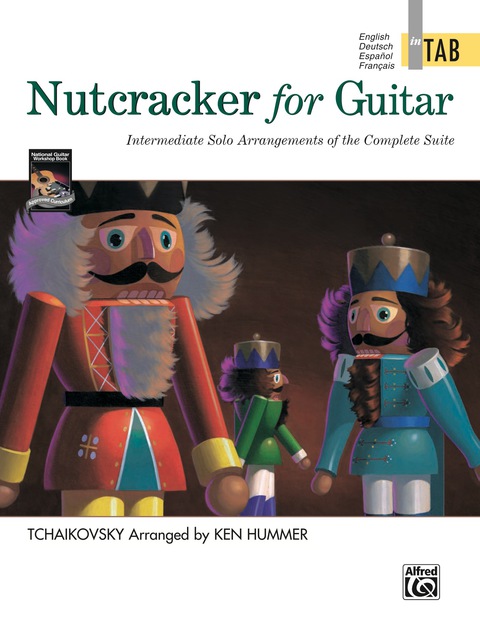Cover image for book Nutcracker for Guitar: In TAB: Intermediate Classical Guitar Solo Arrangements of the Complete Suite - Perfect for Christmas