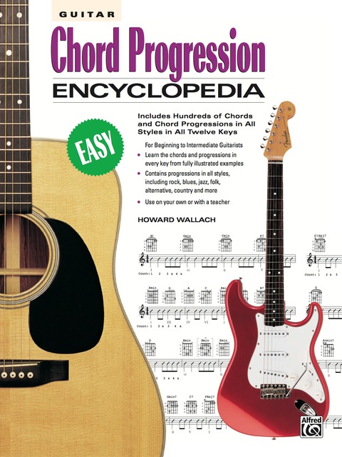 Cover image for book Guitar Chord Progression Encyclopedia: Includes Hundreds of Guitar Chords and Chord Progressions in All Styles in All Twelve Keys