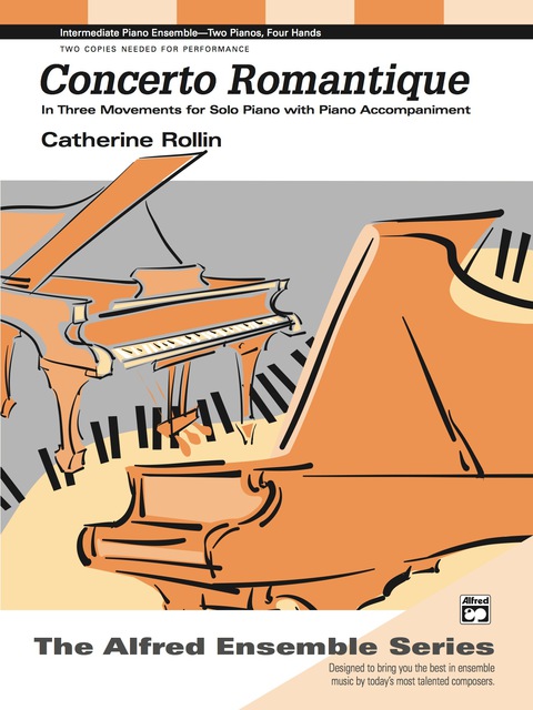Cover image for book Concerto Romantique: Intermediate Piano Duet