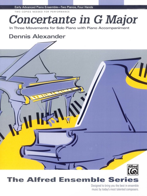 Cover image for book Concertante in G Major: Early Advanced Piano Duet