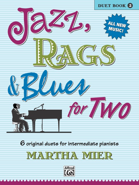 Cover image for book Jazz, Rags & Blues for Two, Book 2: Intermediate Piano Duets