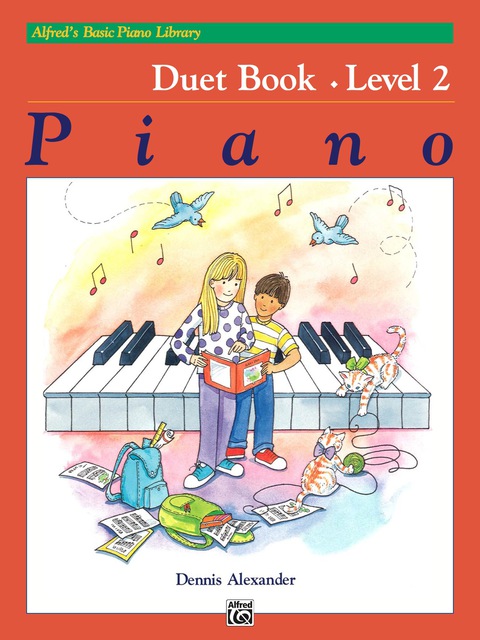 Cover image for book Alfred's Basic Piano Library, Duet Book 2: Learn How to Play Piano with this Esteemed Method