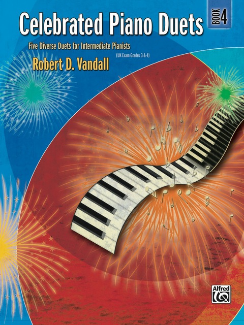 Cover image for book Celebrated Piano Duets, Book 4: Intermediate Piano Duet (1 Piano, 4 Hands)