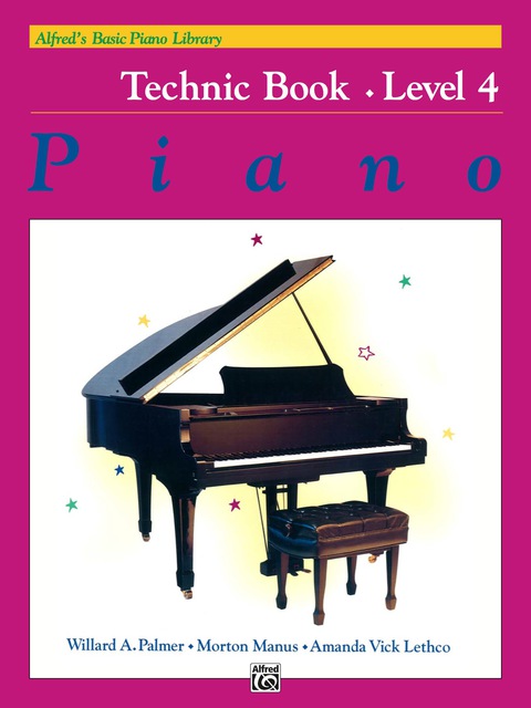 Cover image for book Alfred's Basic Piano Library, Technic Book 4: Learn How to Play Piano with this Esteemed Method