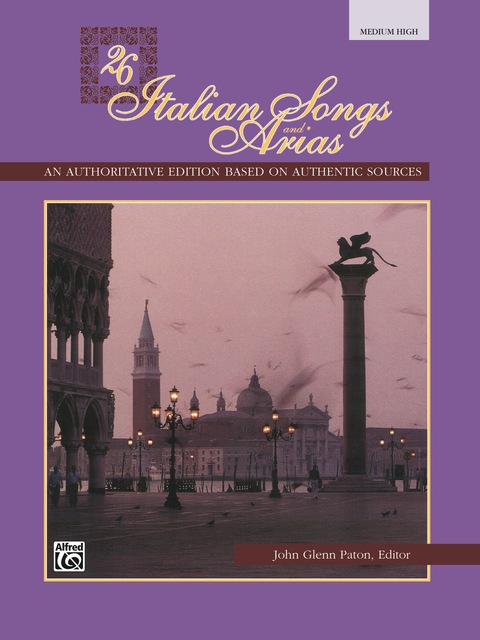 Cover image for book 26 Italian Songs and Arias: Medium High Voice