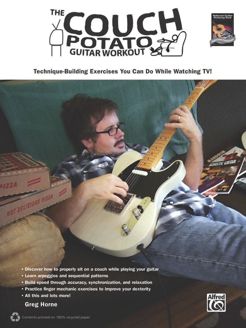 Cover image for book The Couch Potato Guitar Workout: Technique-Building Exercises You Can Do While Watching TV!
