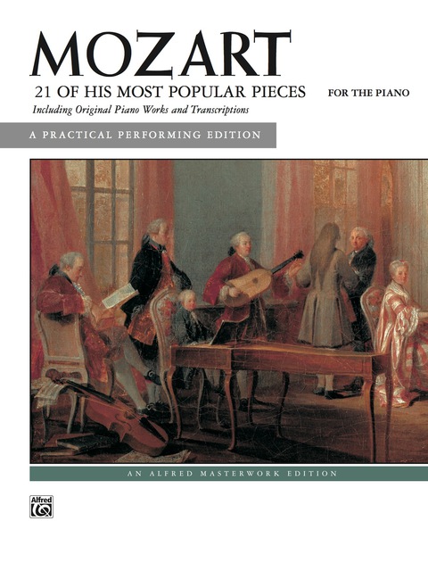 Cover image for book 21 of His Most Popular Pieces (Mozart): For Intermediate Piano