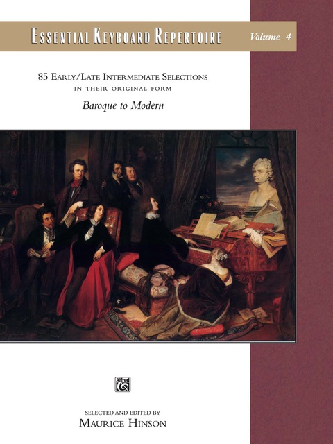 Cover image for book Essential Keyboard Repertoire, Volume 4: 85 Early to Late Intermediate Piano Selections in Their Original Form - Baroque to Modern