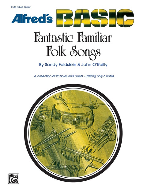 Cover image for book Fantastic Familiar Folk Songs: For Flute, Oboe or Guitar