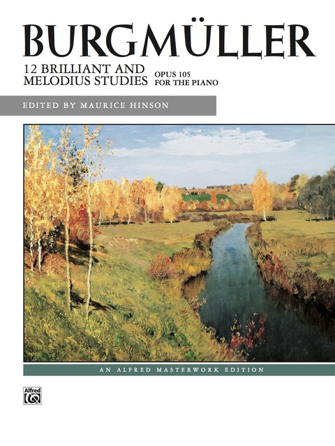Cover image for book 12 Brilliant Studies, Op. 105: For Early Advanced Piano