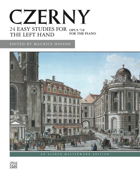 Cover image for book 24 Studies for the Left Hand, Op. 718: For Late Intermediate to Early Advanced Piano
