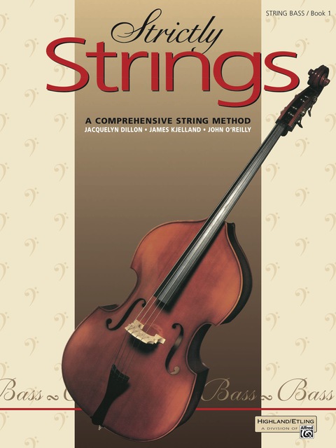 Cover image for book Strictly Strings, Book 1 for String Bass: A Comprehensive String Method
