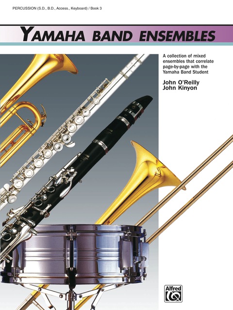 Cover image for book Yamaha Band Ensembles, Book 3 for Percussion