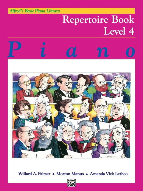 Cover image for book Alfred's Basic Piano Library - Repertoire Book 4: Learn How to Play with This Esteemed Piano Method