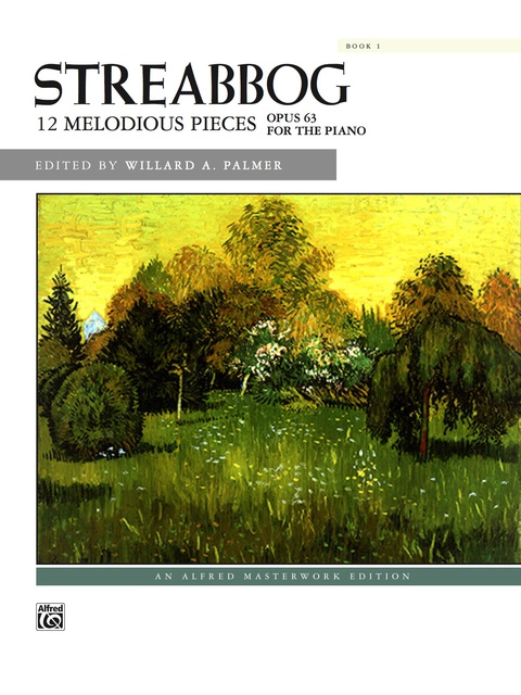 Cover image for book 12 Melodious Pieces, Book 1, Op. 63: For Early Intermediate to Intermediate Piano