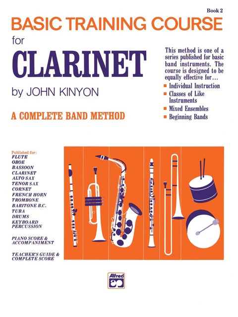 Cover image for book John Kinyon's Basic Training Course, Book 2: Clarinet Part