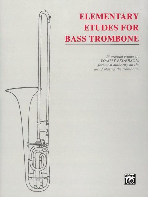 Cover image for book Elementary Etudes for Bass Trombone